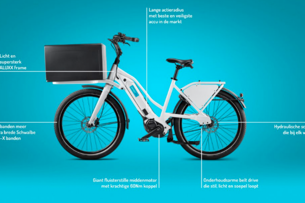 Giant and ConnectBike unveil the Giant Deliver E cargo bike that will soon be delivering Domino s Pizza electric bike reviews buying advice and news ebiketips